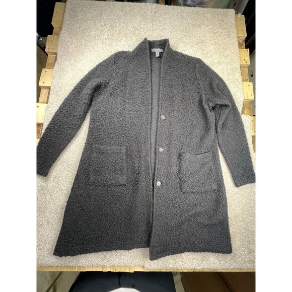 Lisa Rinna Sweaters - Lisa Rinna Collection Open Front Black Cardigan‎ Sweater Size Large